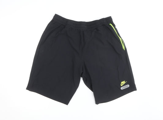 Nike Men Black 2XL Air Max Jogger Shorts Quick Dry Activewear