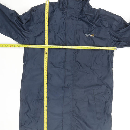 Regatta Men's Blue Waterproof Hooded Rain Jacket M