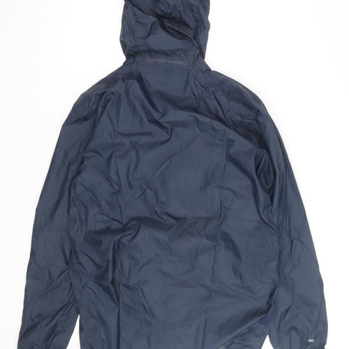 Regatta Men's Blue Waterproof Hooded Rain Jacket M