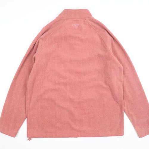 Cotton Traders Women’s Pink Fleece Full Zip Jacket Size L