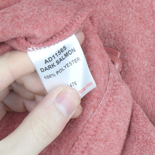 Cotton Traders Women’s Pink Fleece Full Zip Jacket Size L
