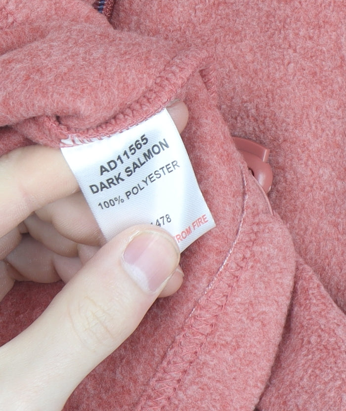 Cotton Traders Women’s Pink Fleece Full Zip Jacket Size L