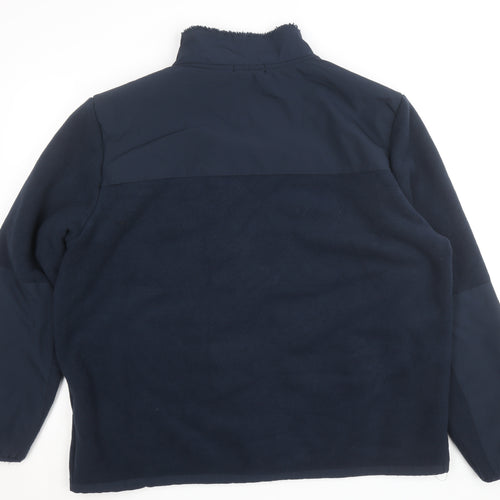 Dunnes Men's Navy Blue XXL Fleece Softshell Full Zip Jacket