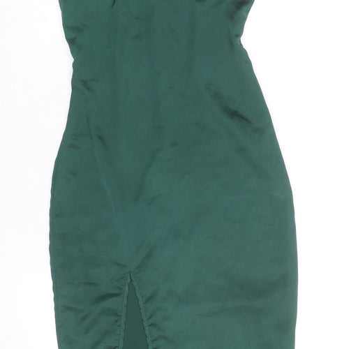 PrettyLittleThing Women’s Green Bodycon Midi Slip Dress UK 6