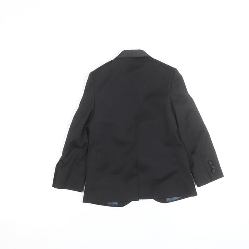 Next Boys Black Shawl Lapel Tuxedo Suit Jacket Size 6 Years Formal Wear