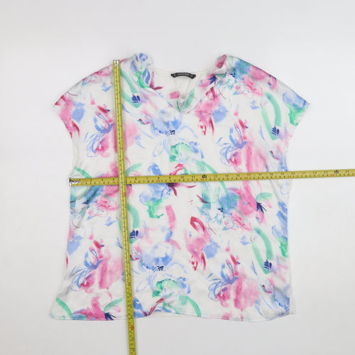 Dunnes Women’s Multicoloured Floral Short Sleeve Blouse - Size M