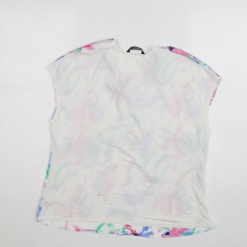 Dunnes Women’s Multicoloured Floral Short Sleeve Blouse - Size M