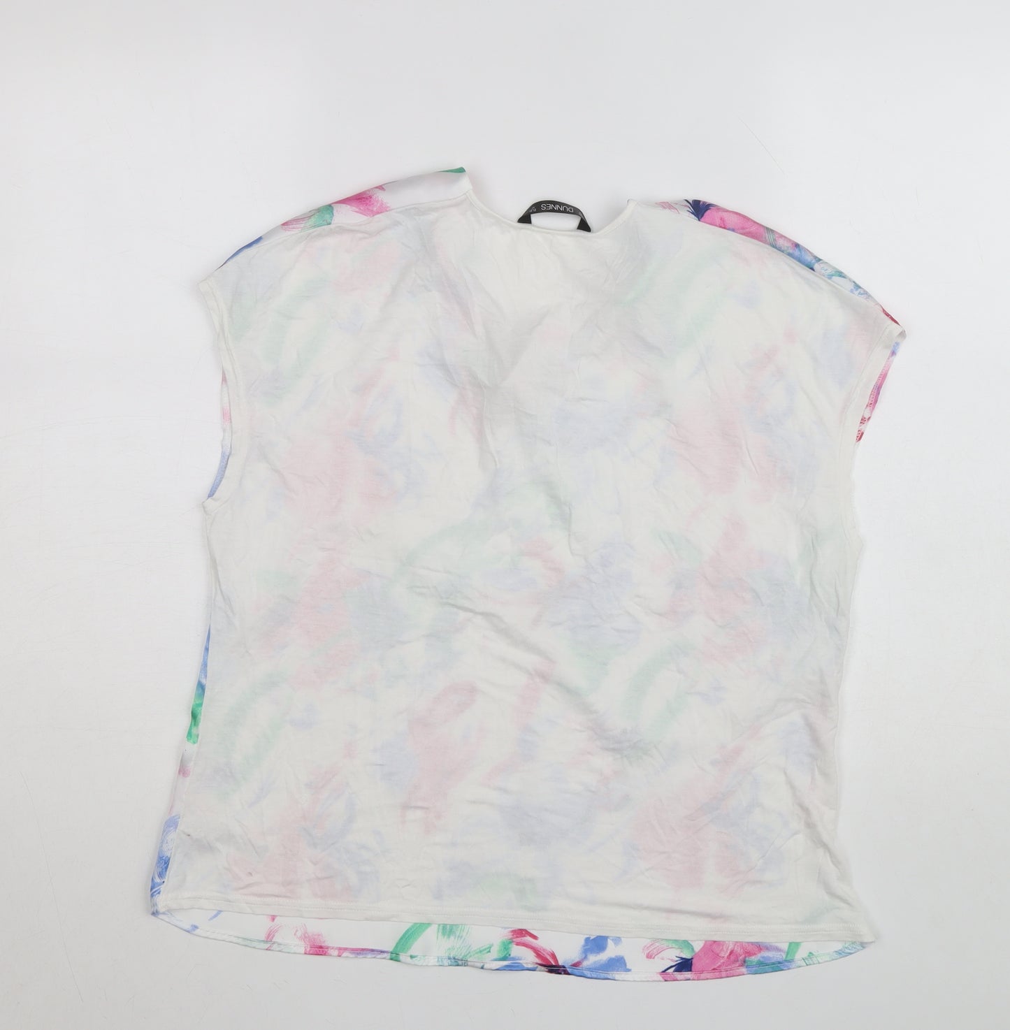 Dunnes Women’s Multicoloured Floral Short Sleeve Blouse - Size M