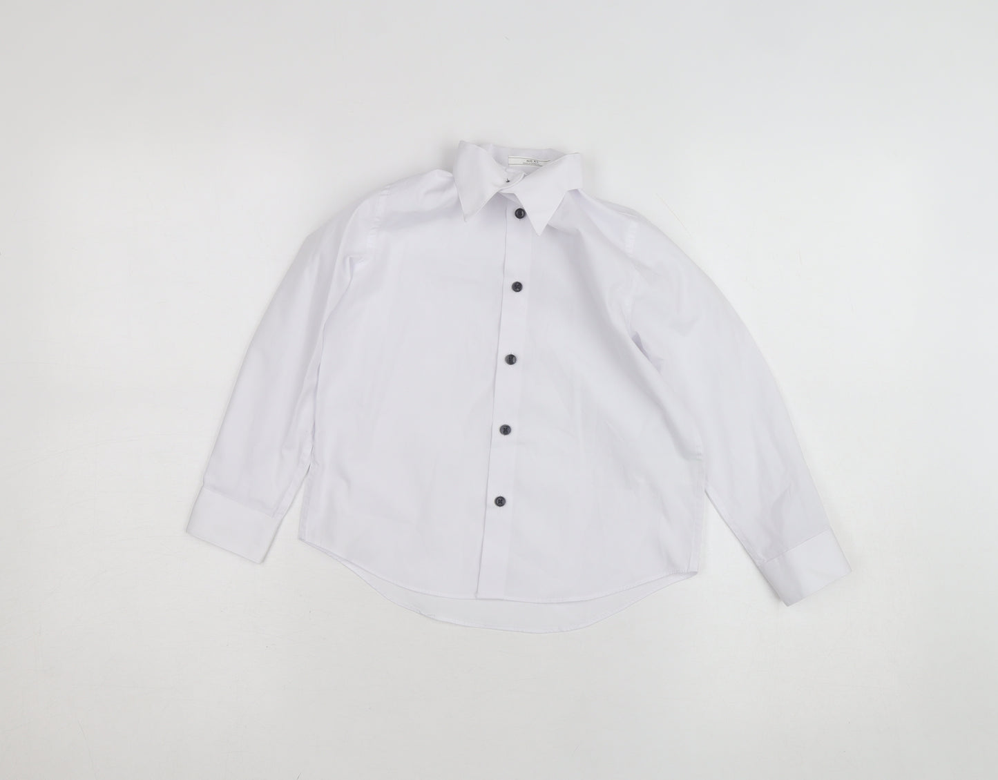 Next Boys White Long Sleeve Button-Up Dress Shirt 6 Years Occasion Wear