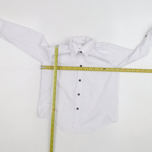 Next Boys White Long Sleeve Button-Up Dress Shirt 6 Years Occasion Wear