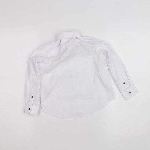 Next Boys White Long Sleeve Button-Up Dress Shirt 6 Years Occasion Wear