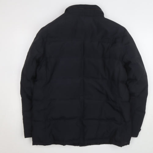 Michael Kors Mens Black Parka Jacket L Regular Polyester Winter Coat