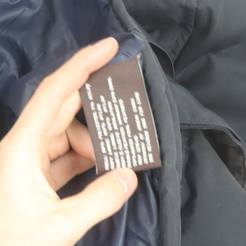 Michael Kors Mens Black Parka Jacket L Regular Polyester Winter Coat