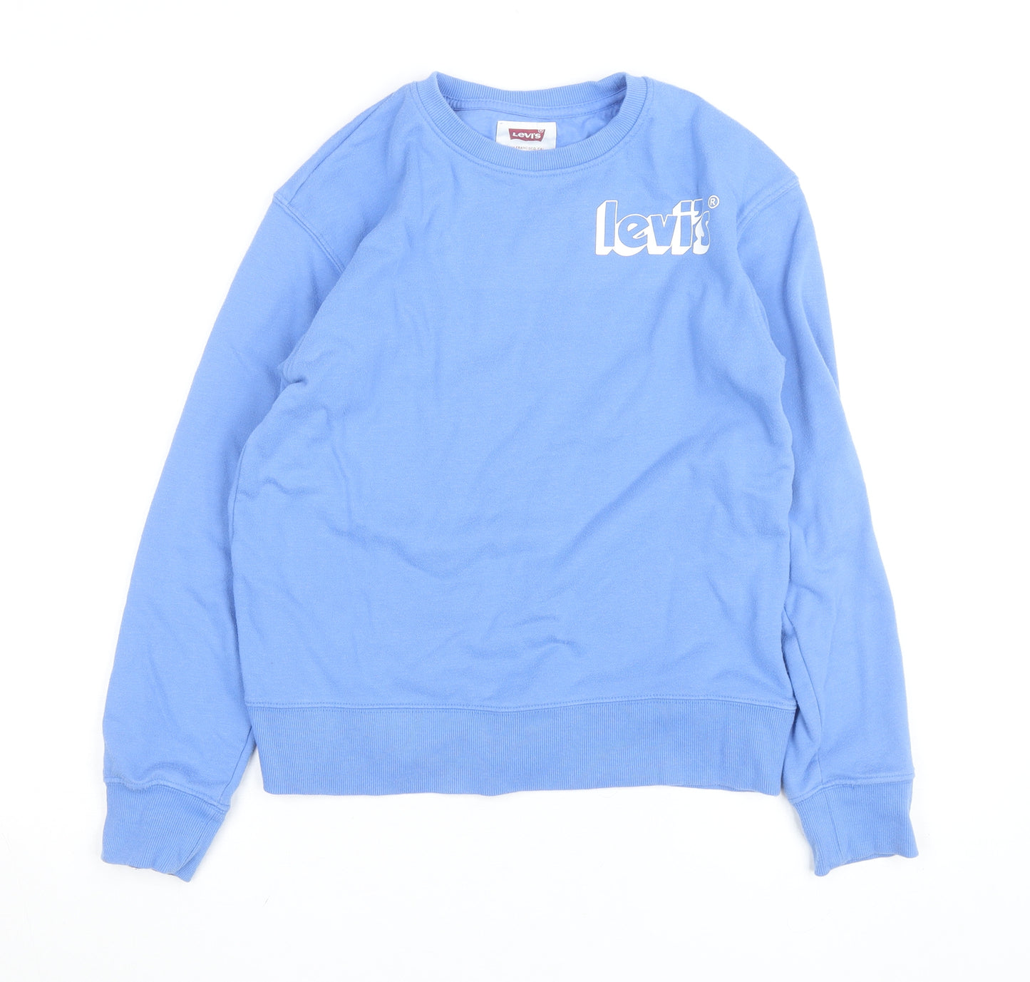 Levi's Womens Blue 14A Crew Neck Pullover Sweatshirt