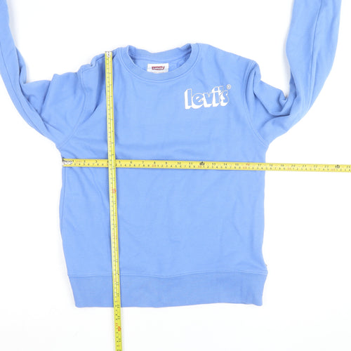 Levi's Womens Blue 14A Crew Neck Pullover Sweatshirt