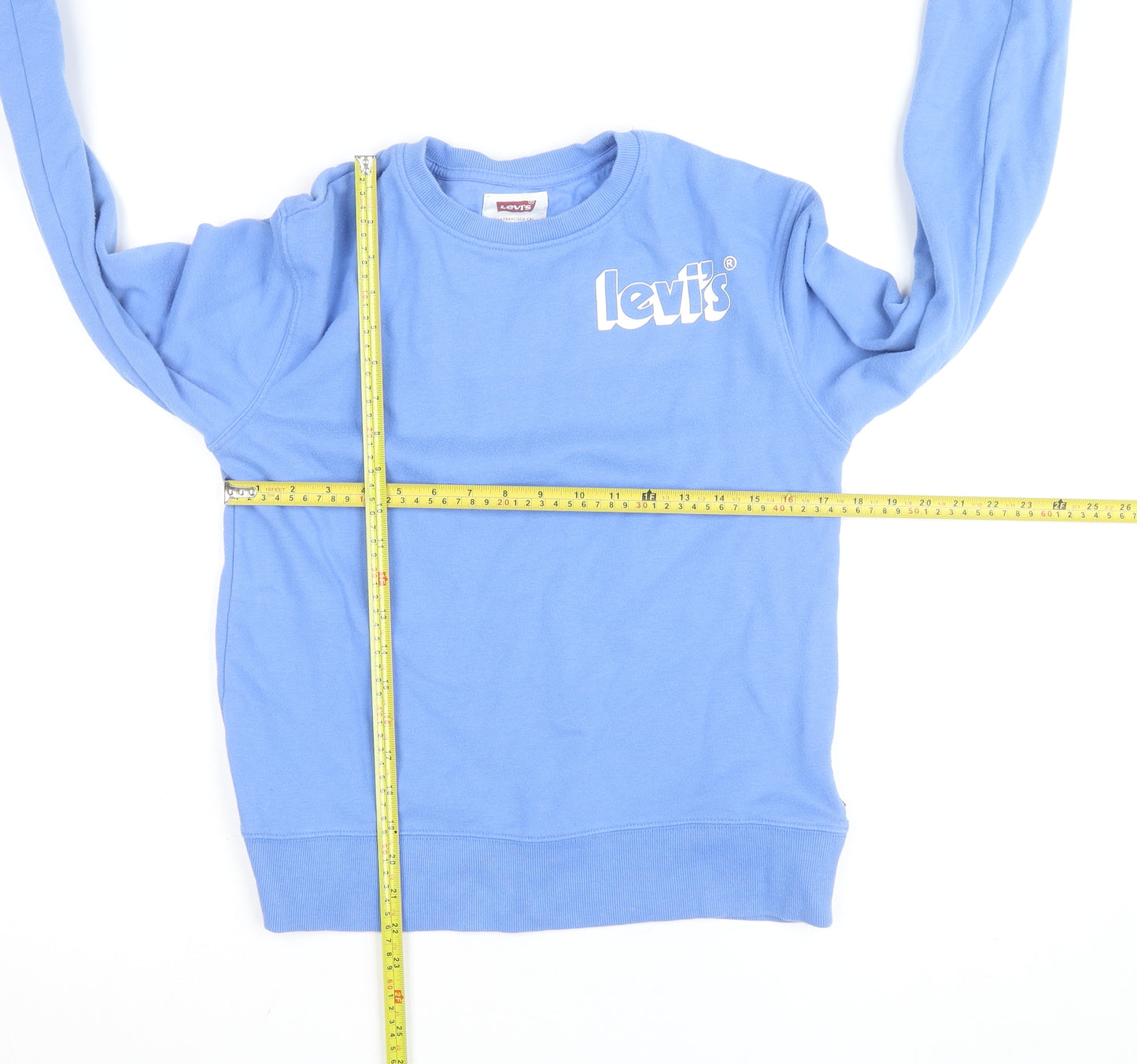 Levi's Womens Blue 14A Crew Neck Pullover Sweatshirt