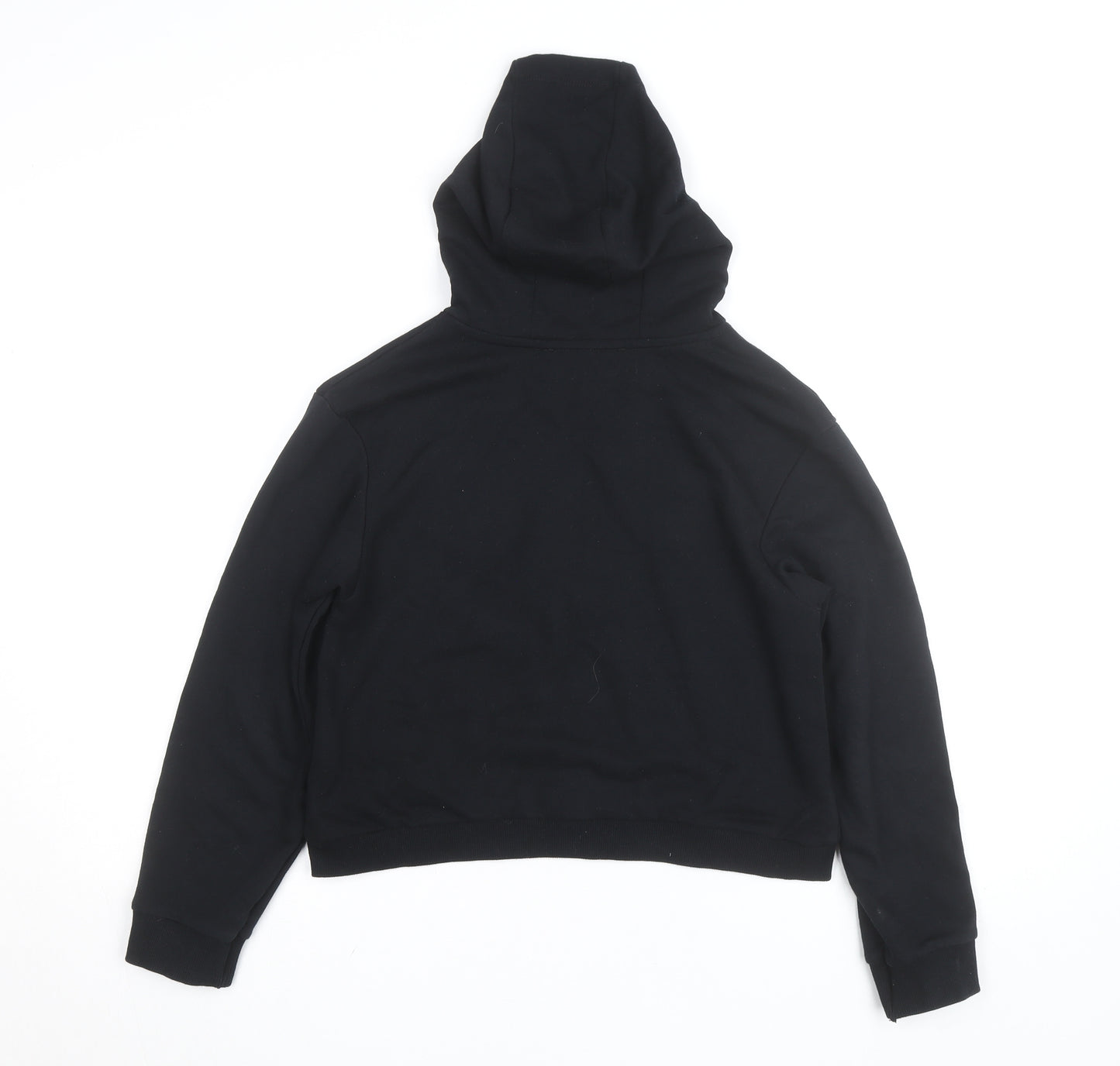 Harry Potter Girls Black 11-12 Years Pullover Hoodie Glitter Hogwarts Logo