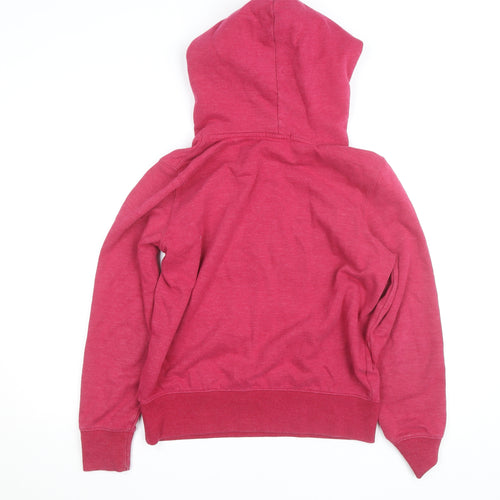 GAP Womens Red Hoodie Medium Pullover Logo Cotton Blend Casual