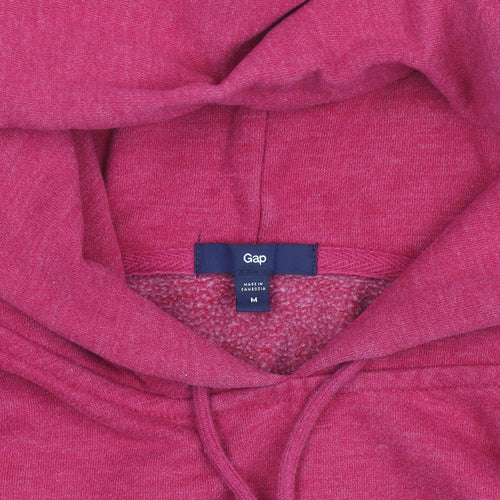 GAP Womens Red Hoodie Medium Pullover Logo Cotton Blend Casual