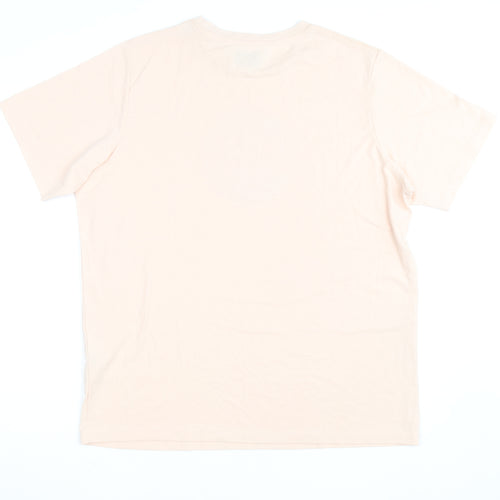 ADPT Women’s Beige Soul Search Retro Print T-Shirt Size L