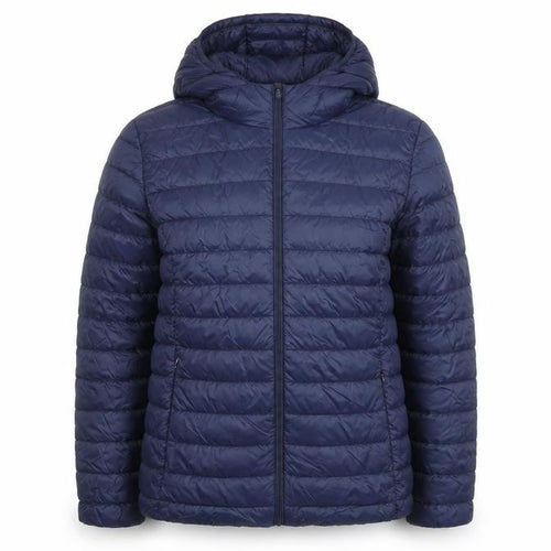 Dunnes Stores Womens Blue Hooded Lightweight Puffer Jacket Size 12