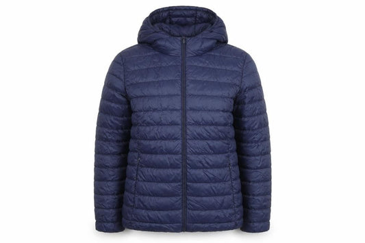 Dunnes Stores Womens Blue Hooded Lightweight Puffer Jacket Size 12