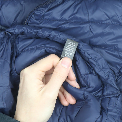 Dunnes Stores Womens Blue Hooded Lightweight Puffer Jacket Size 12