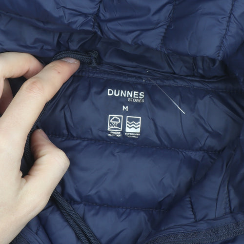 Dunnes Stores Womens Blue Hooded Lightweight Puffer Jacket Size 12