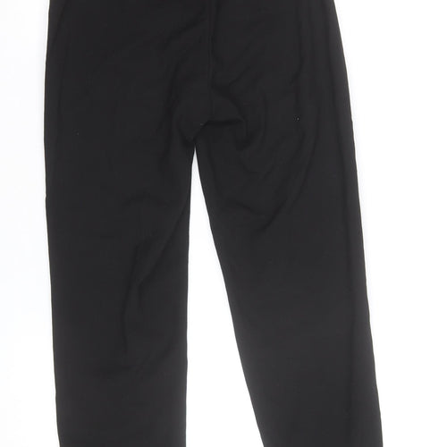 Savida Women’s Black Cropped Tapered Work Trousers Size S
