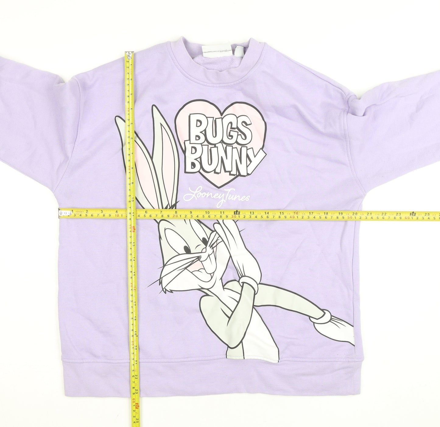Looney Tunes Women's Lilac Bugs Bunny Sweatshirt Size S