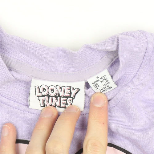 Looney Tunes Women's Lilac Bugs Bunny Sweatshirt Size S