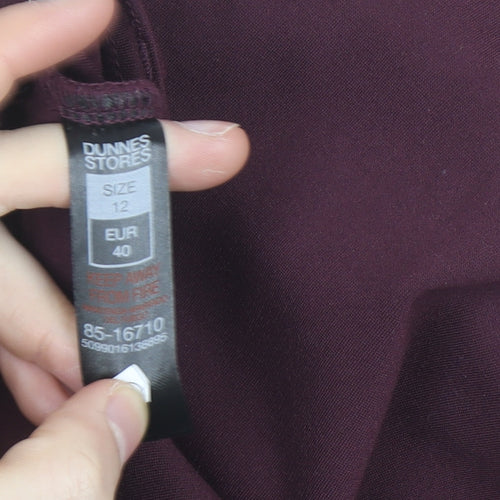 Dunnes Stores Women’s Purple Stretch Slim Fit Trousers Size 12