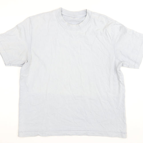 Abercrombie & Fitch Men's Light Blue Cotton Crew Neck T-Shirt Size S