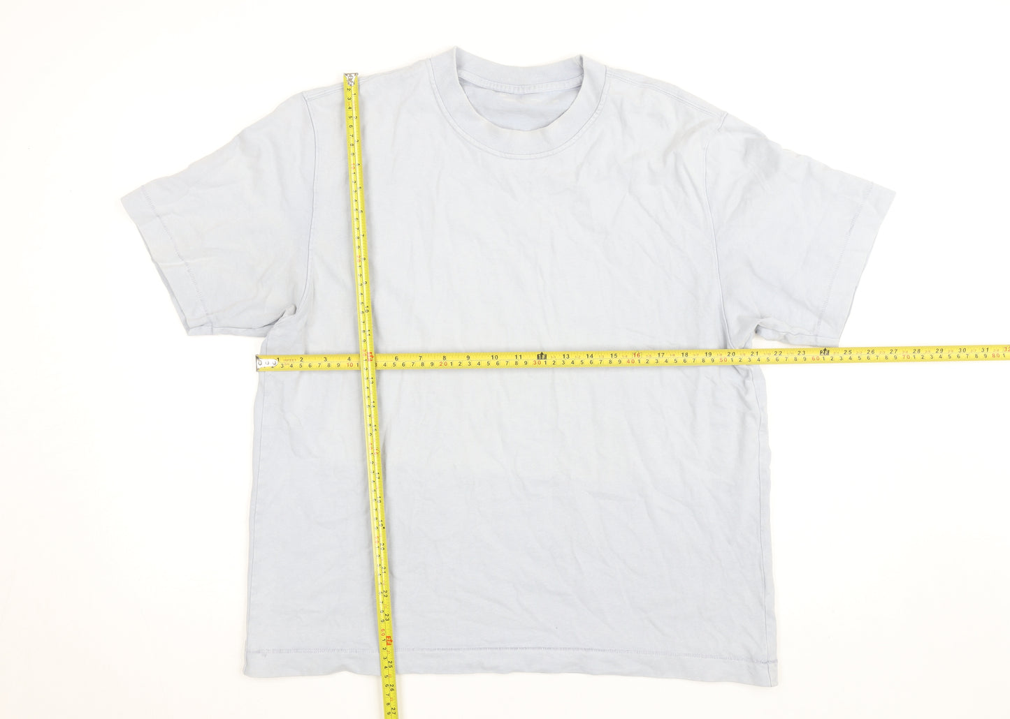 Abercrombie & Fitch Men's Light Blue Cotton Crew Neck T-Shirt Size S