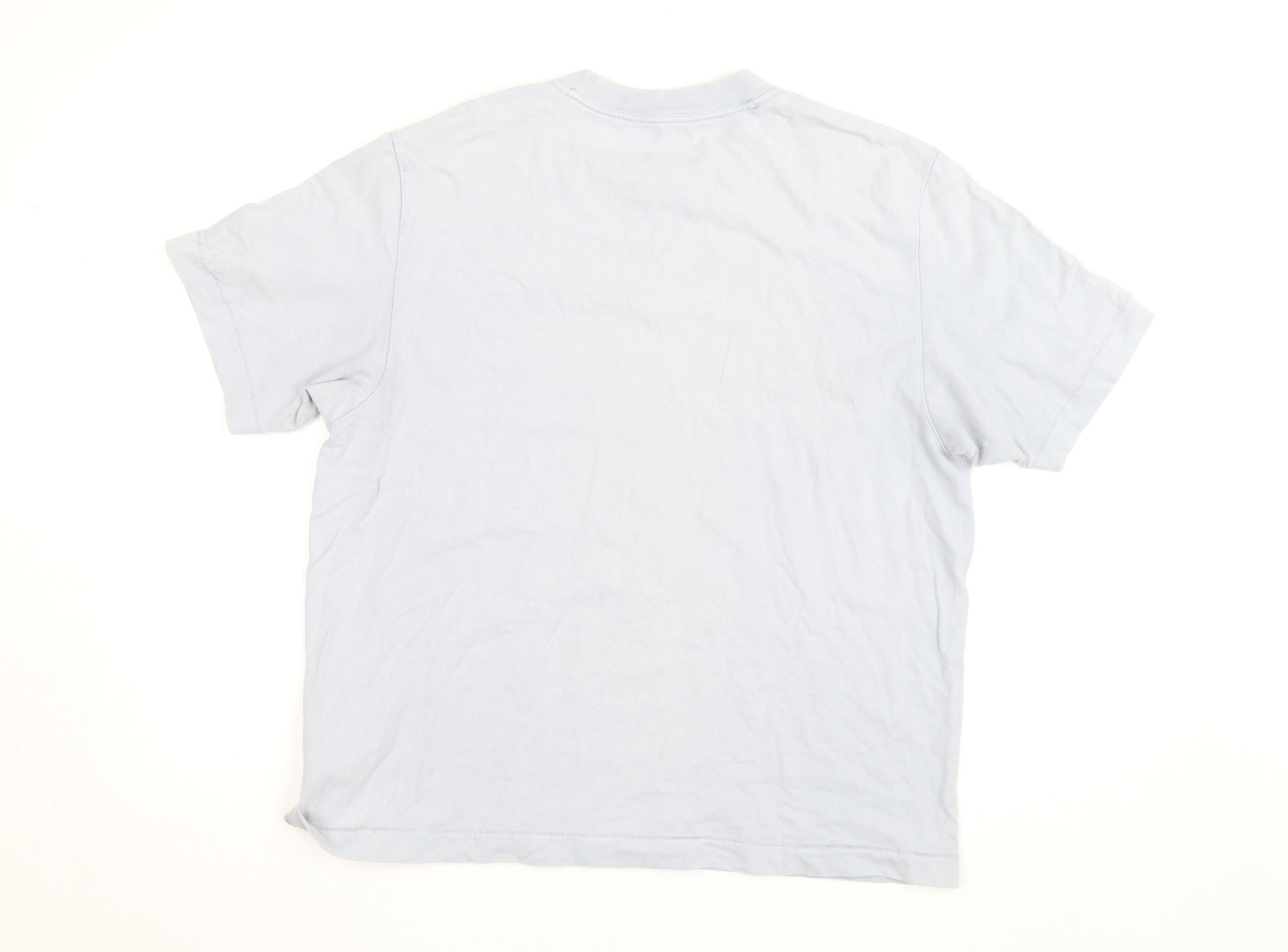 Abercrombie & Fitch Men's Light Blue Cotton Crew Neck T-Shirt Size S