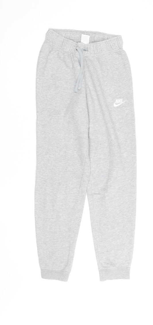 Nike Women Grey XS Jogger Sweatpants Cotton Blend Activewear Trousers