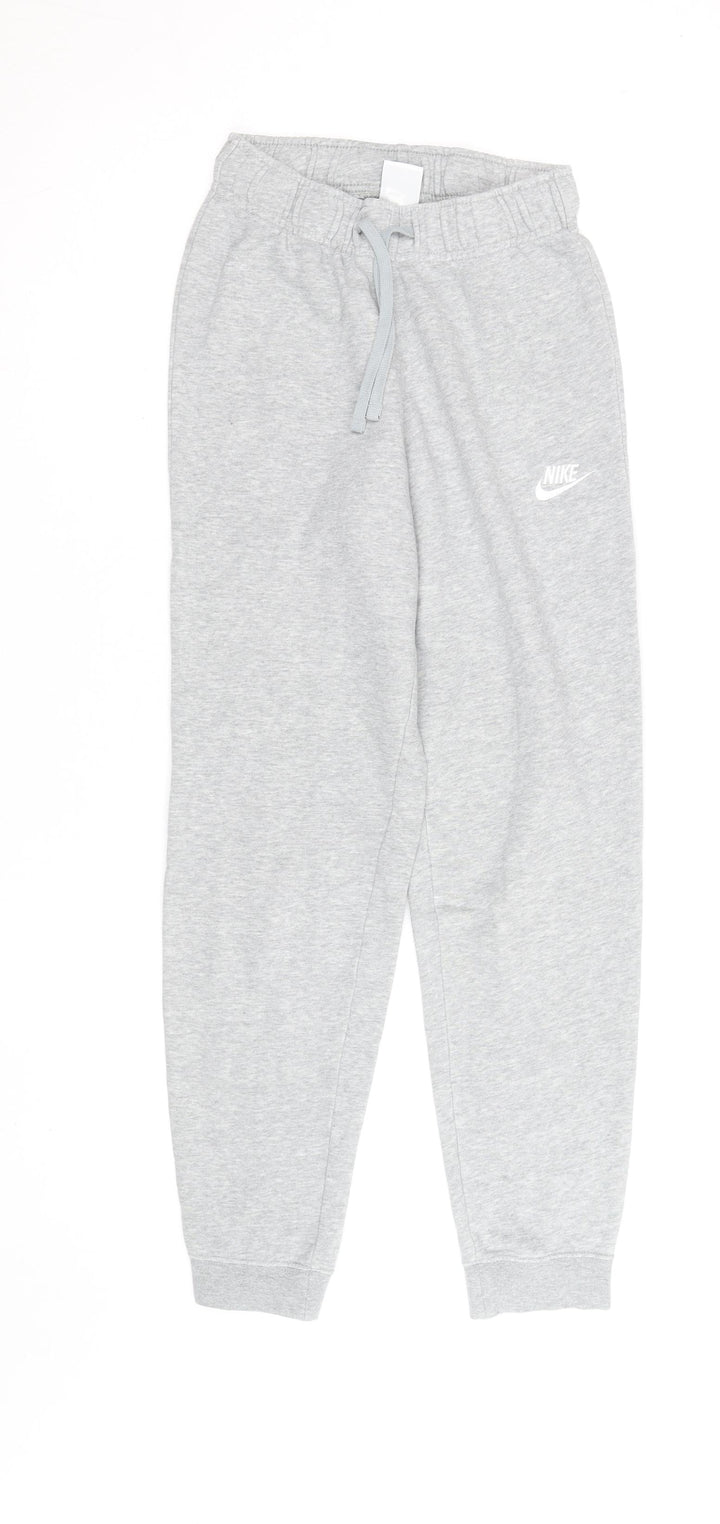 Nike Women Grey XS Jogger Sweatpants Cotton Blend Activewear Trousers