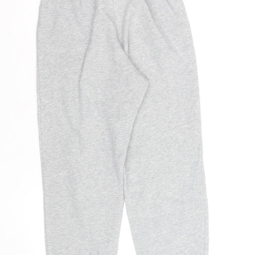 Adidas Womens Grey XS Tapered Track Pants with Side Stripes