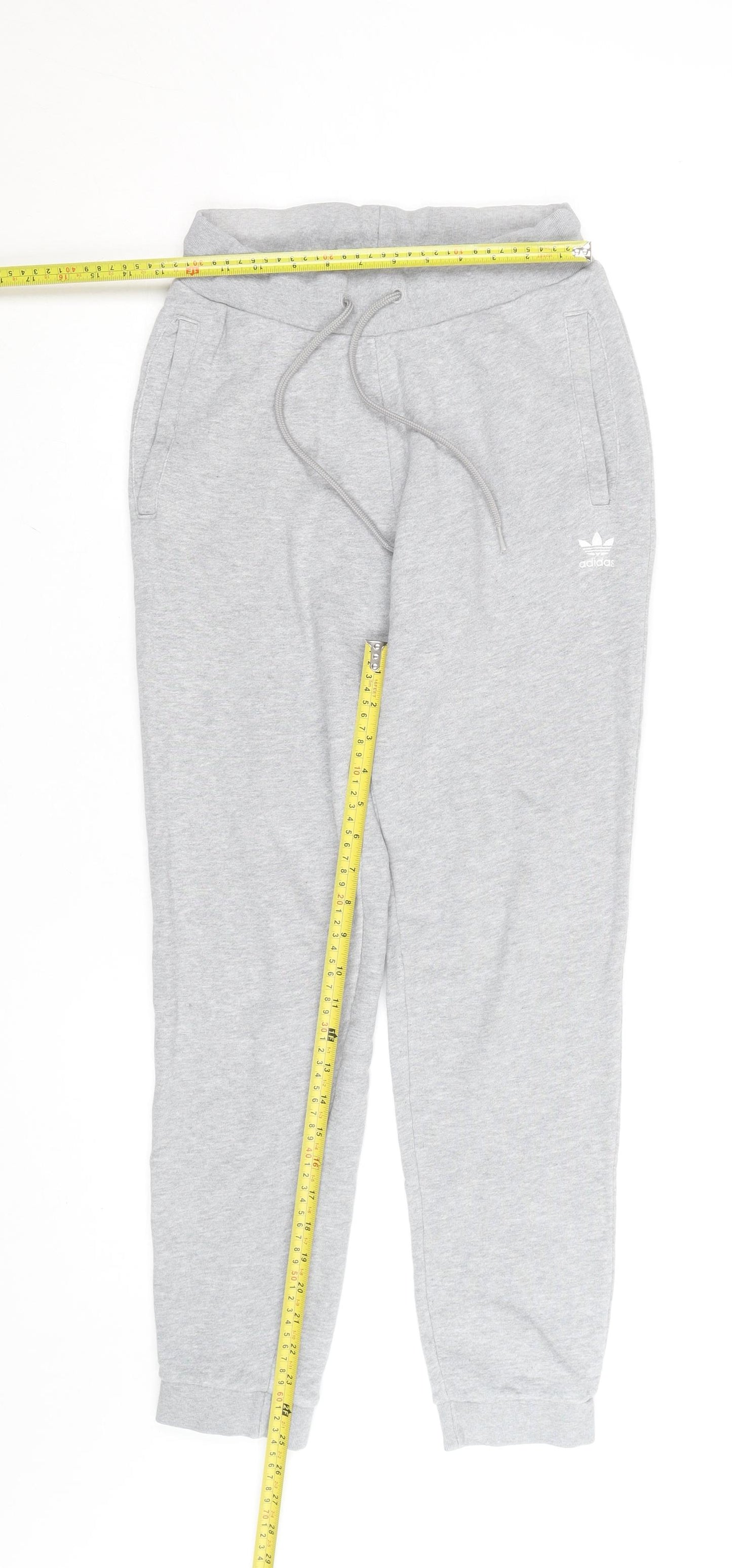 Adidas Womens Grey Jogger Sweatpants Size 8 Cotton Blend Comfort Wear