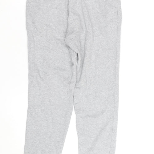 Adidas Womens Grey Jogger Sweatpants Size 8 Cotton Blend Comfort Wear