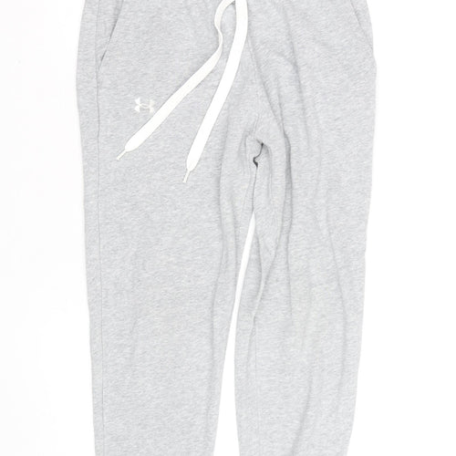 Under Armour Men's Grey Jogger Sweatpants S Regular Fit Activewear