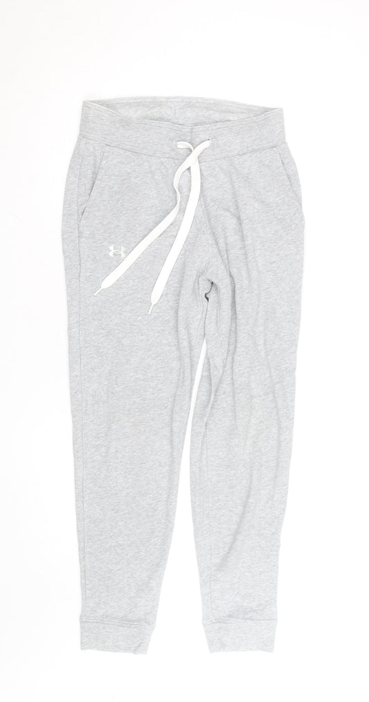 Under Armour Men's Grey Jogger Sweatpants S Regular Fit Activewear