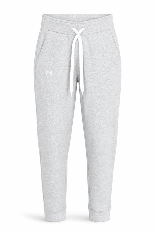 Front view of Under Armour Men's Grey Jogger Sweatpants S Regular Fit Activewear