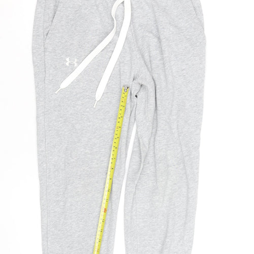 Under Armour Men's Grey Jogger Sweatpants S Regular Fit Activewear