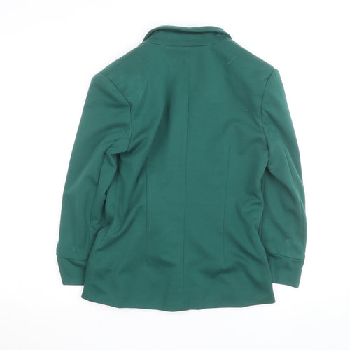 Marc Angelo Women's Green Size 10 Regular Fit Lined Blazer Jacket