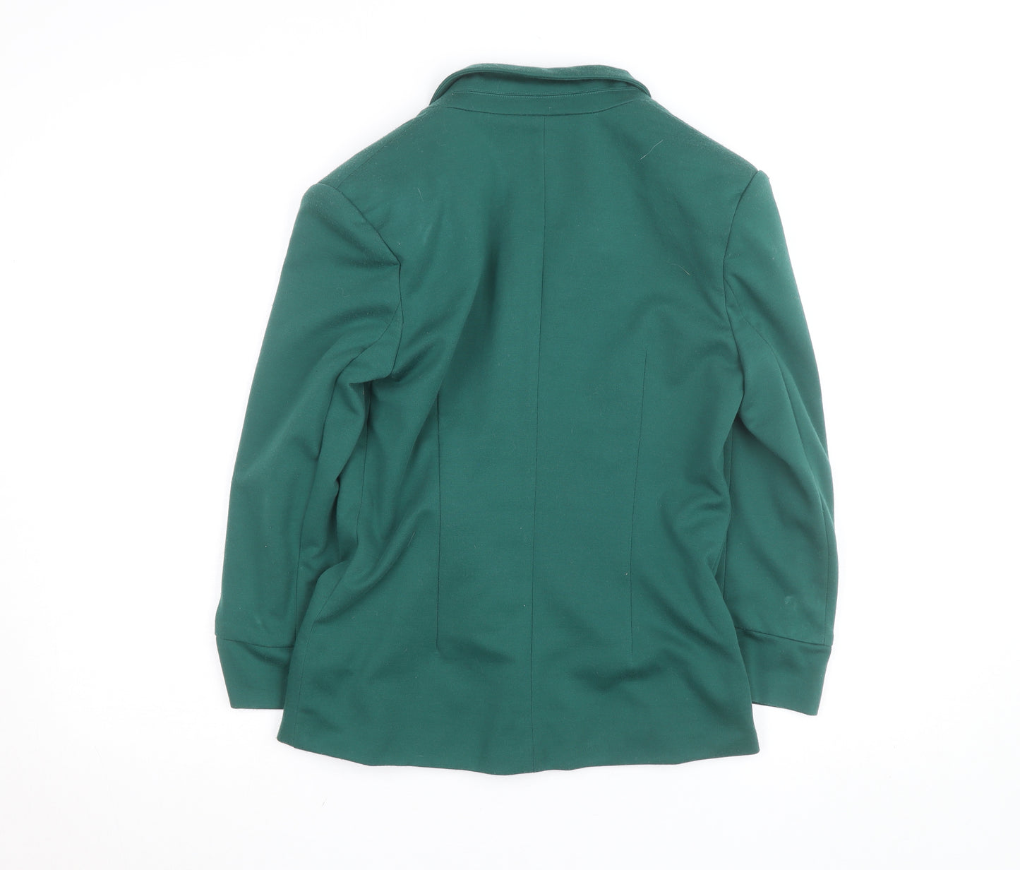 Marc Angelo Women's Green Size 10 Regular Fit Lined Blazer Jacket