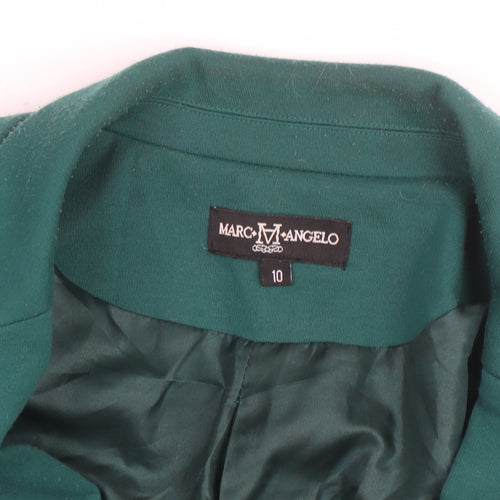 Marc Angelo Women's Green Size 10 Regular Fit Lined Blazer Jacket