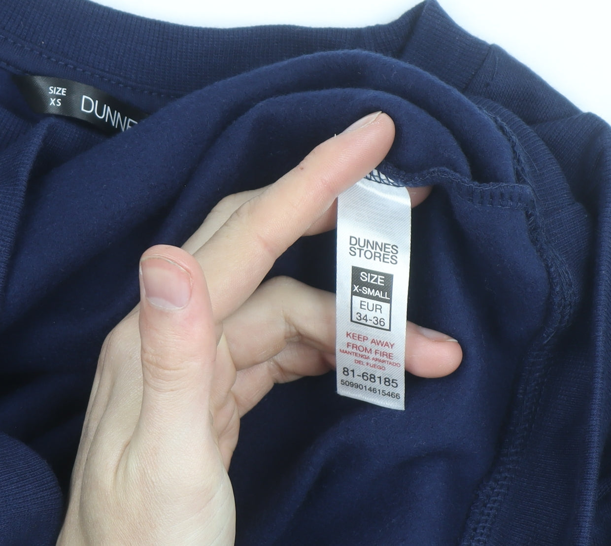 Dunnes Stores Men's Blue XS Pullover Sweatshirt QUEENS 86 Graphic