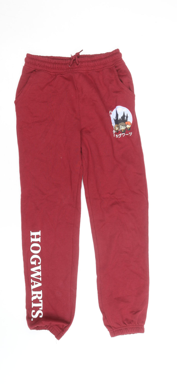 Harry Potter Girls Burgundy Jogger Sweatpants 12-13 Years Hogwarts Theme