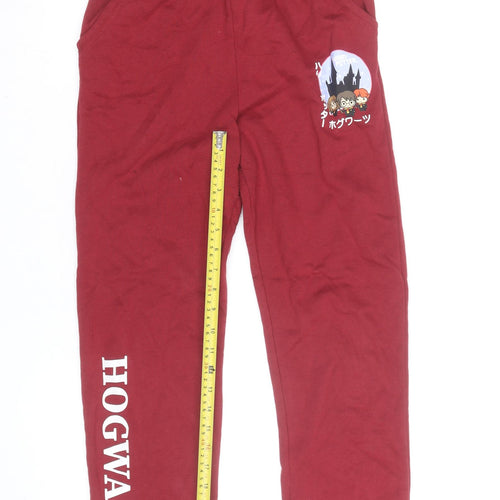 Harry Potter Girls Burgundy Jogger Sweatpants 12-13 Years Hogwarts Theme